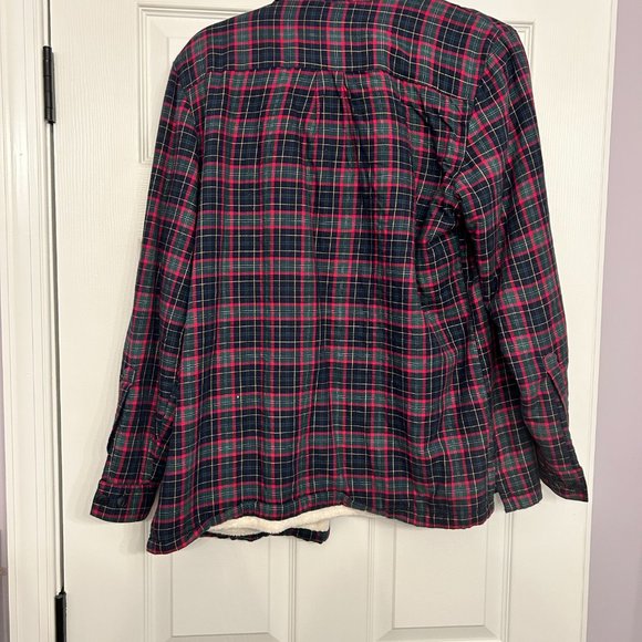 L.L. Bean Sherpa-Lined Flannel Shirt - Picture 2 of 3